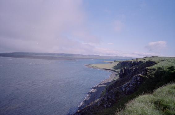 Coastline of north Iceland as viewed from Hvítserkur
