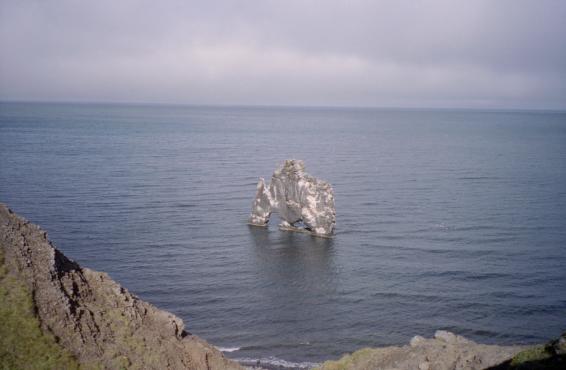 Hvítserkur - a slice of rock standing in the sea