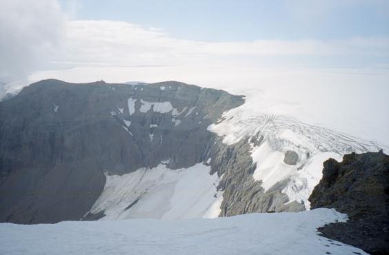 The edge of the glacier
